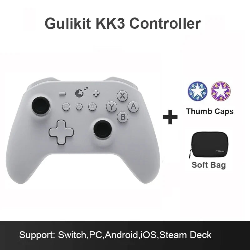 GuliKit KK3 Wireless Controller, TMR Joysticks, Hall Triggers