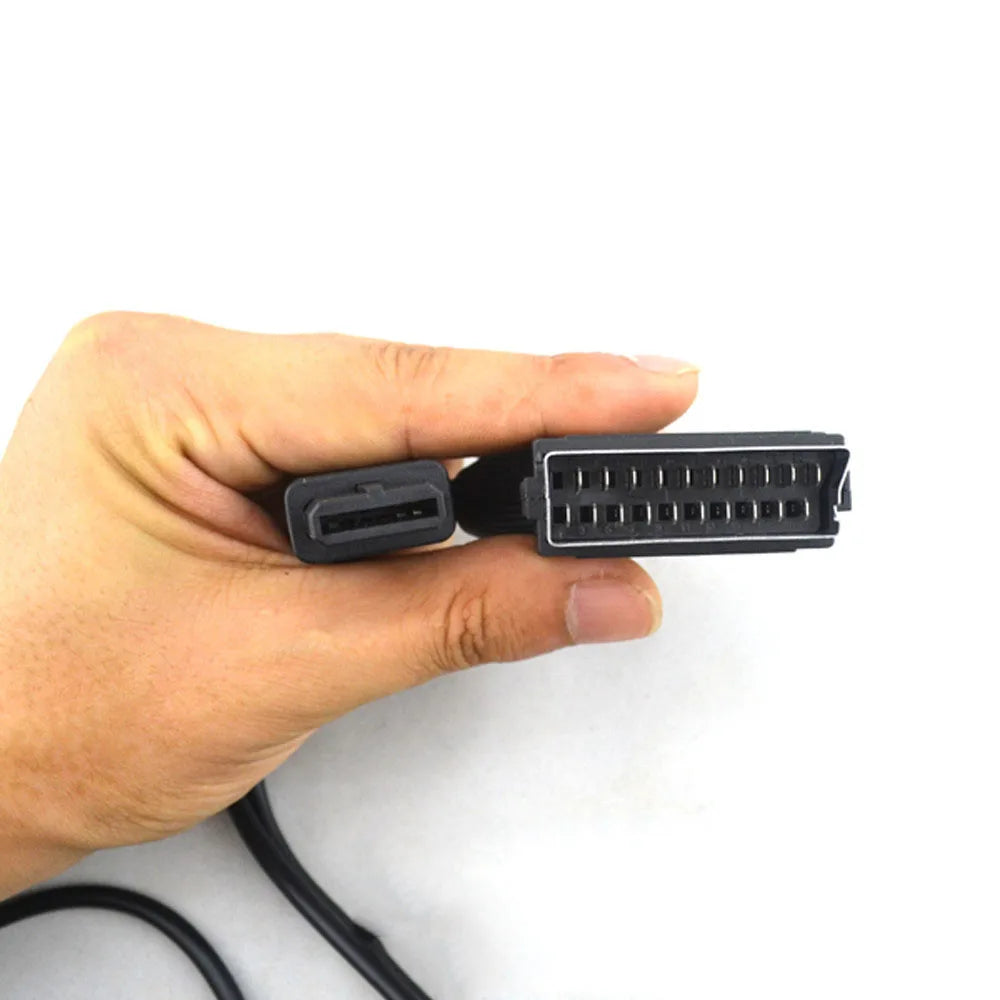 For N64 NGC SFC AV Cord For Nintendo Super Gamicom Gamecube Console Video Cable Extention Line 1.8m RGB Scart Cable