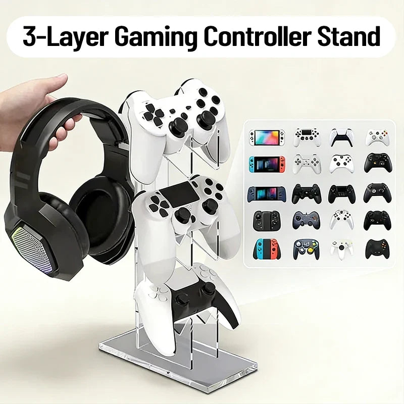 Controller and Headphone Display Stand for PS5, PS4, Xbox