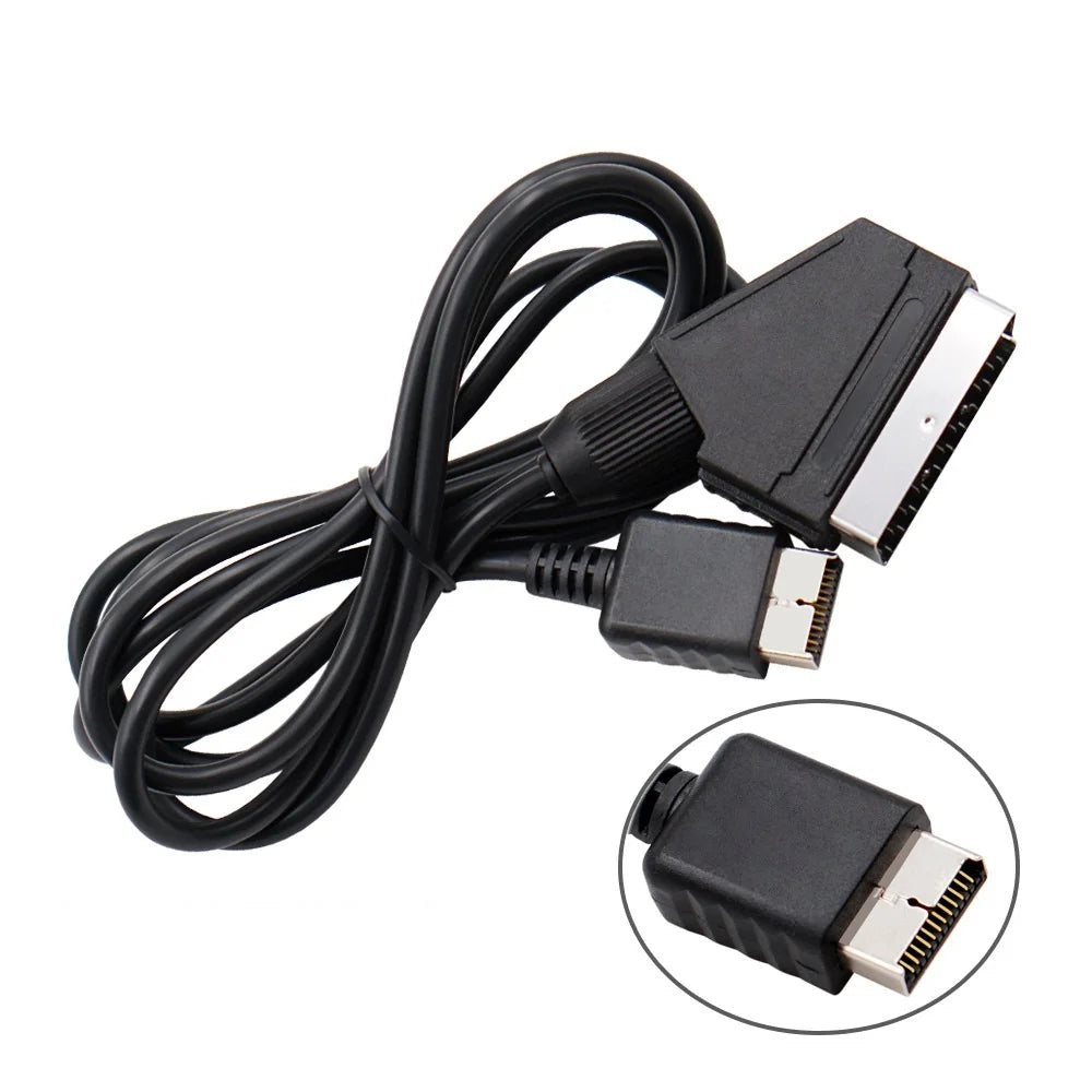 RGB Scart Cable for PS2/PS3, Megadrive, Dreamcast, Saturn, Xbox