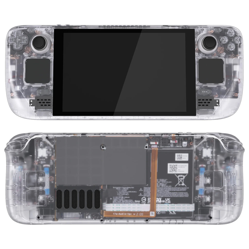 eXtremeRate Steam Deck Clear DIY Shell, LCD or OLED