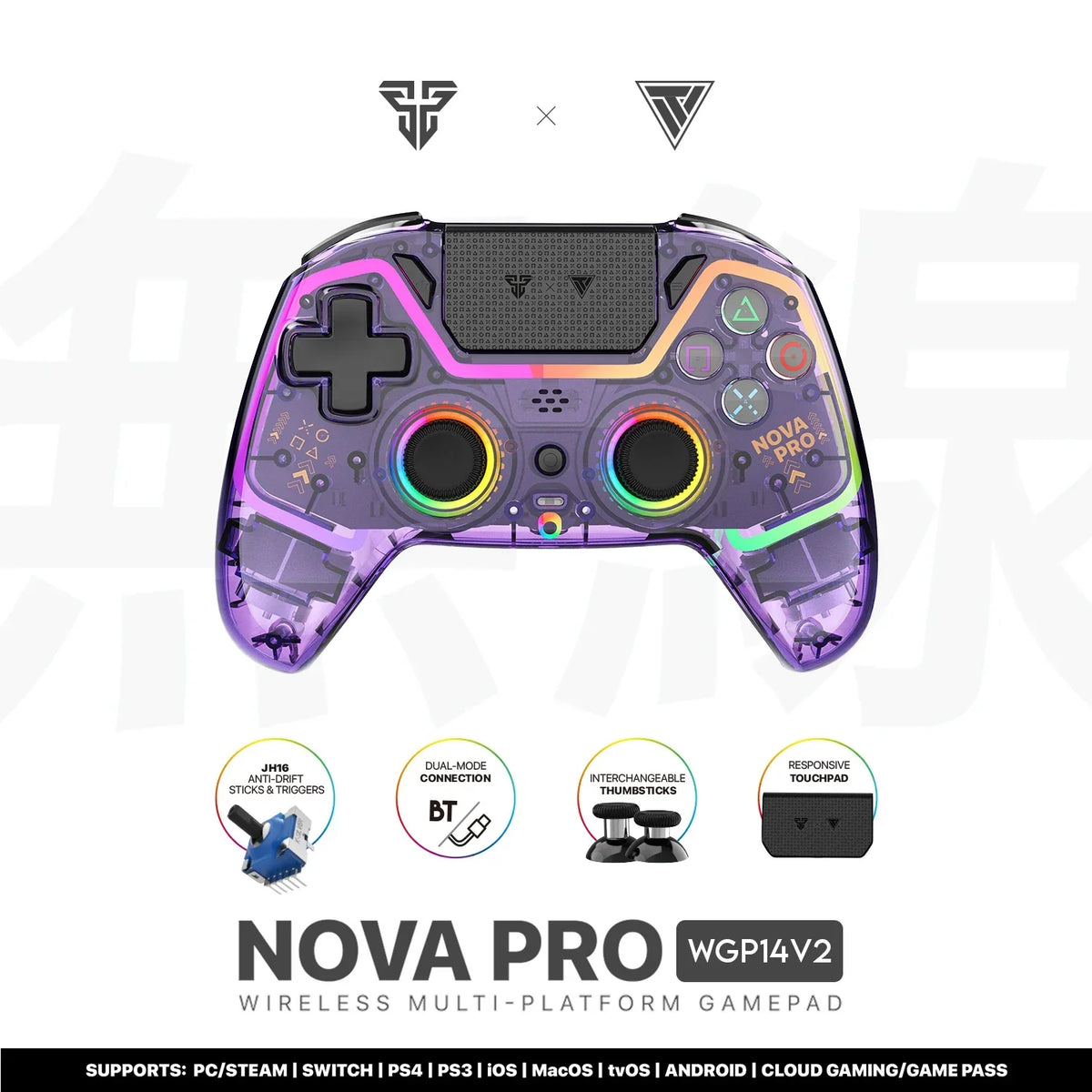 FANTECH NOVA PRO WGP14-V2 Bluetooth Gamepad with Hall Sticks