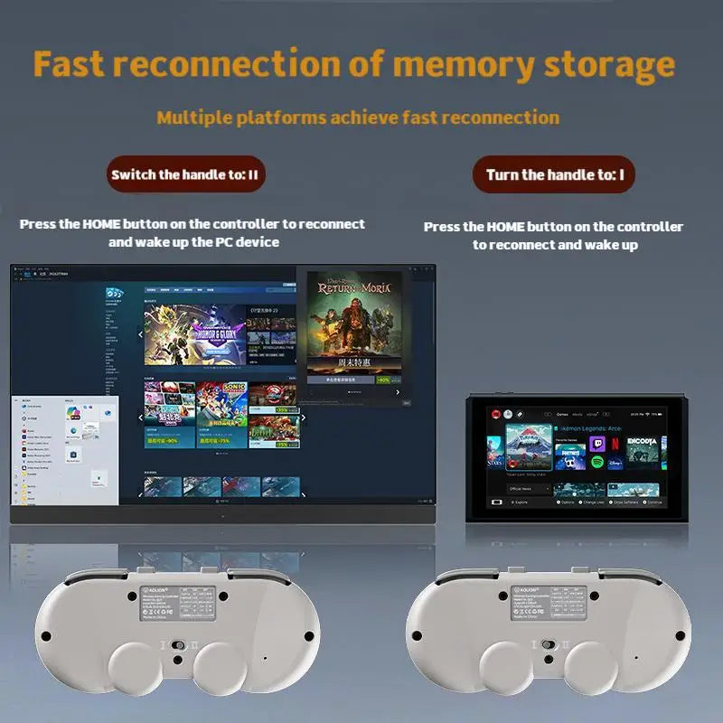 AOLION Mini Retro Q-10 Controller Multi-Platform Joystick D-Pad Controller Handheld Game Custom
