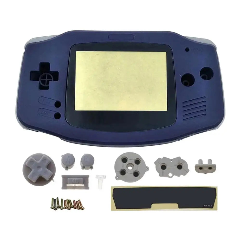 Replacement Full Housing Shell Kit DIY Casing Clear Replacement Shell Full Housing Cover with Buttons Custom For Game Boy GBA