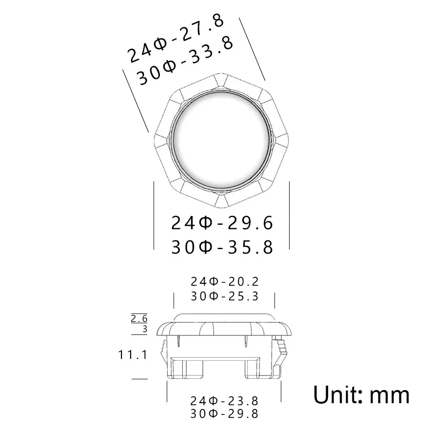 Sinoarcade 8pcs Low Profile Arcade Buttons, Kailh Hot-Swap