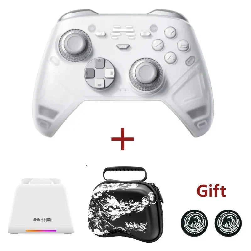 BEITONG KP70 Haptic Feedback Wireless Game Controller, Dual Auto-Sense Trigger, 6 Back Paddlesfor PC/Switch/iOS/Android/Steam