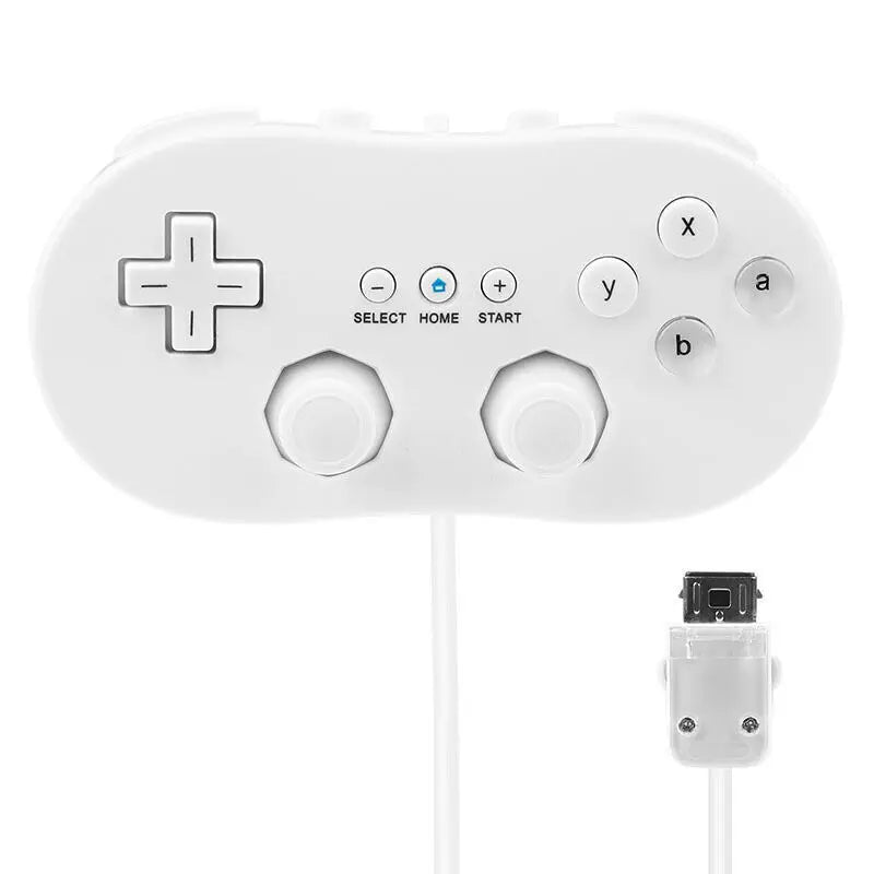Classic Wired Controller for Wii and Wii U, White or Black