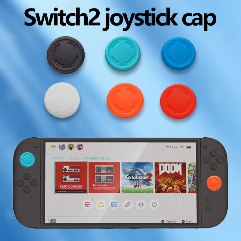 For PS5 PS4 PS3 Switch Pro Switch 2 Controller Joy-Con Rocker Cover Silicone Rubber Protective Skin Joystick Grips Cap