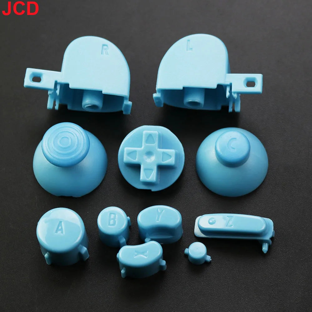 JCD 1set  Analog Stick Cap Buttons Keypads Y X A B Z Buttons Joystick Stick Caps For Gamecube For NGC Controller