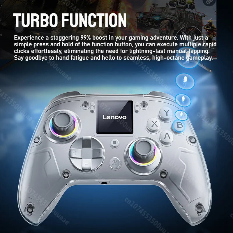 Lenovo X01 Smart Screen Wireless Gamepad, Dual Hall Joystick