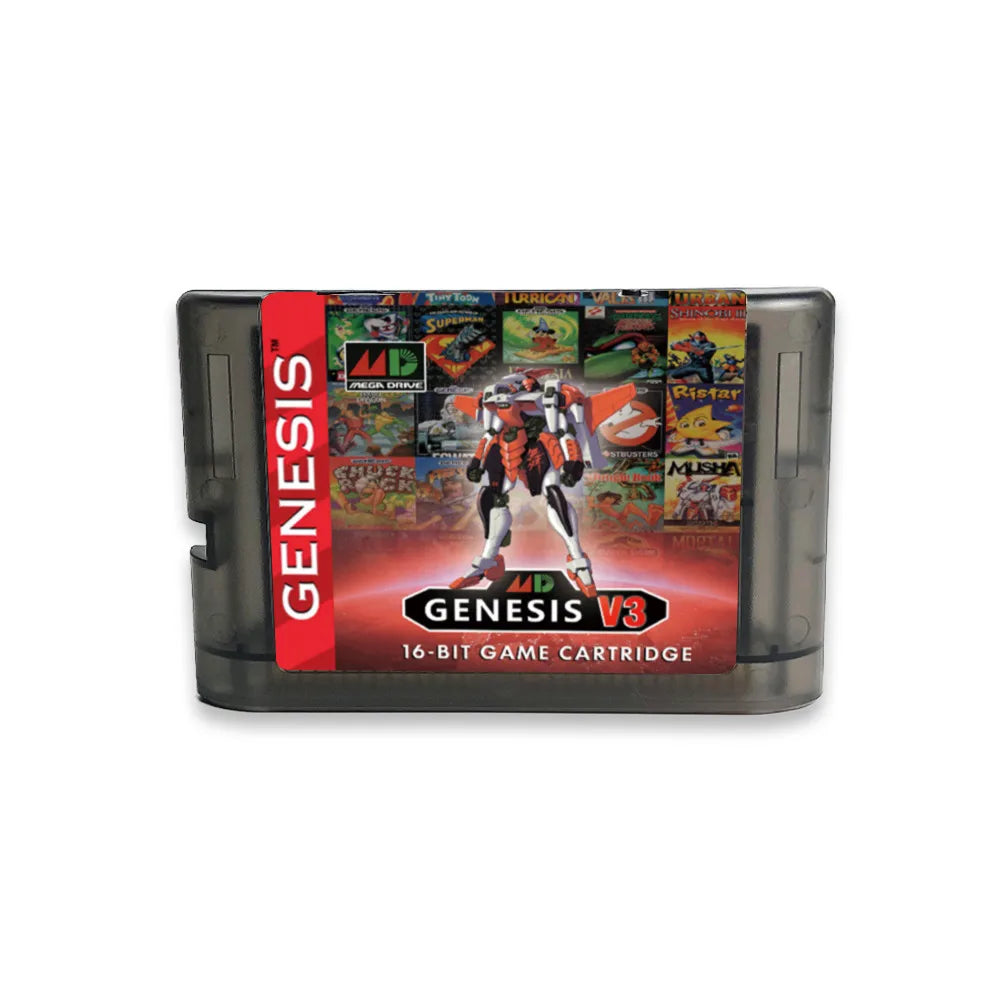 MegaDrive Genesis 3000 in 1 MD V3 Pro Game Cartridge, 8GB TF Card