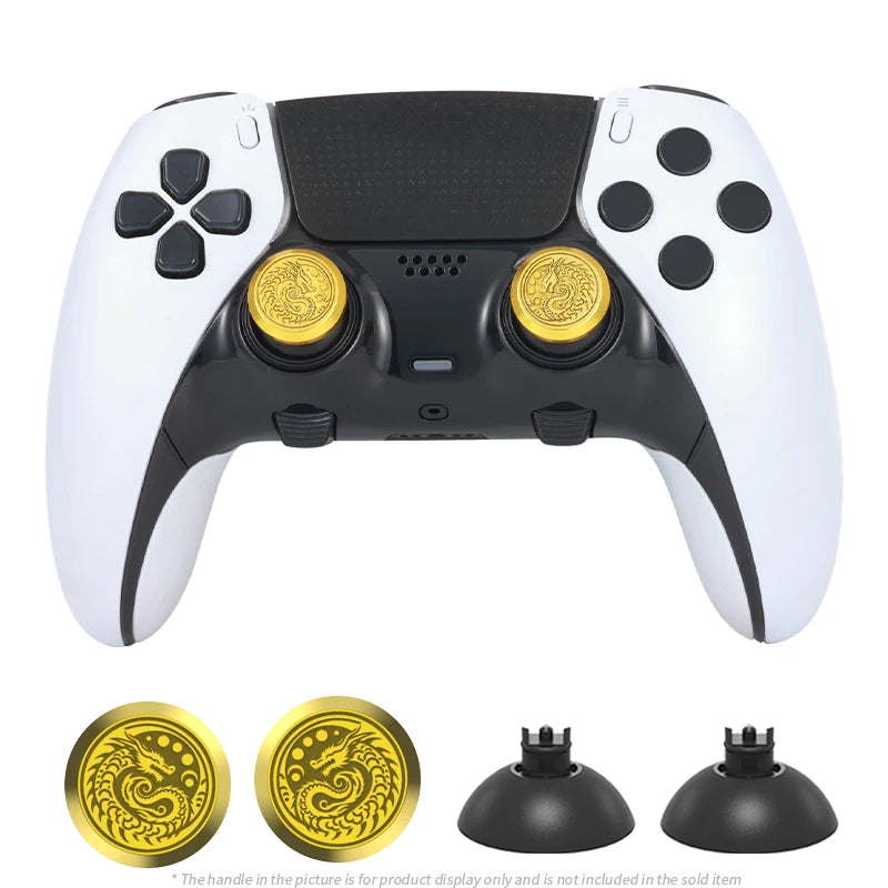 1set For PS4 PS5 Edge Elite Game Handle Controller Metal High and Low Rocker Cap Paddle Back Button Accessory