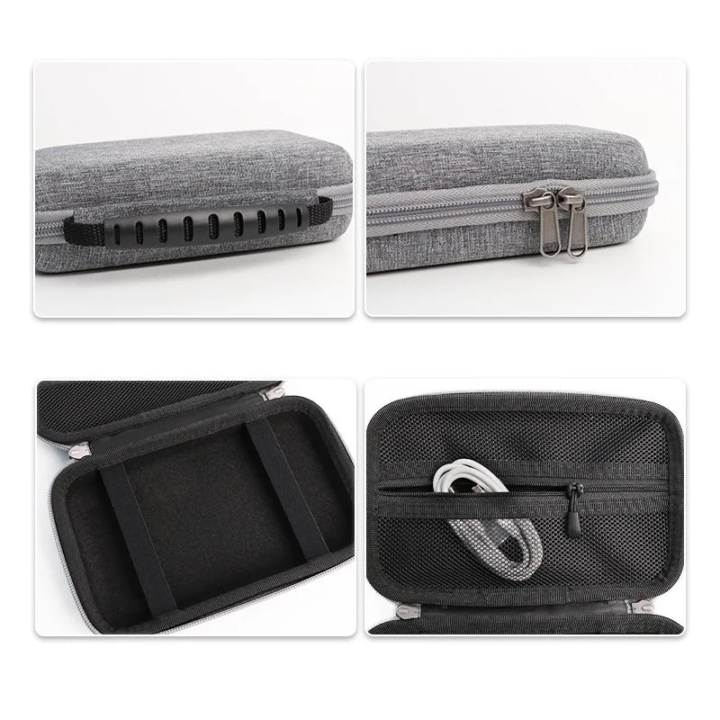 Hard Shell Travel Case for AYN Thor Handheld Console, Grey