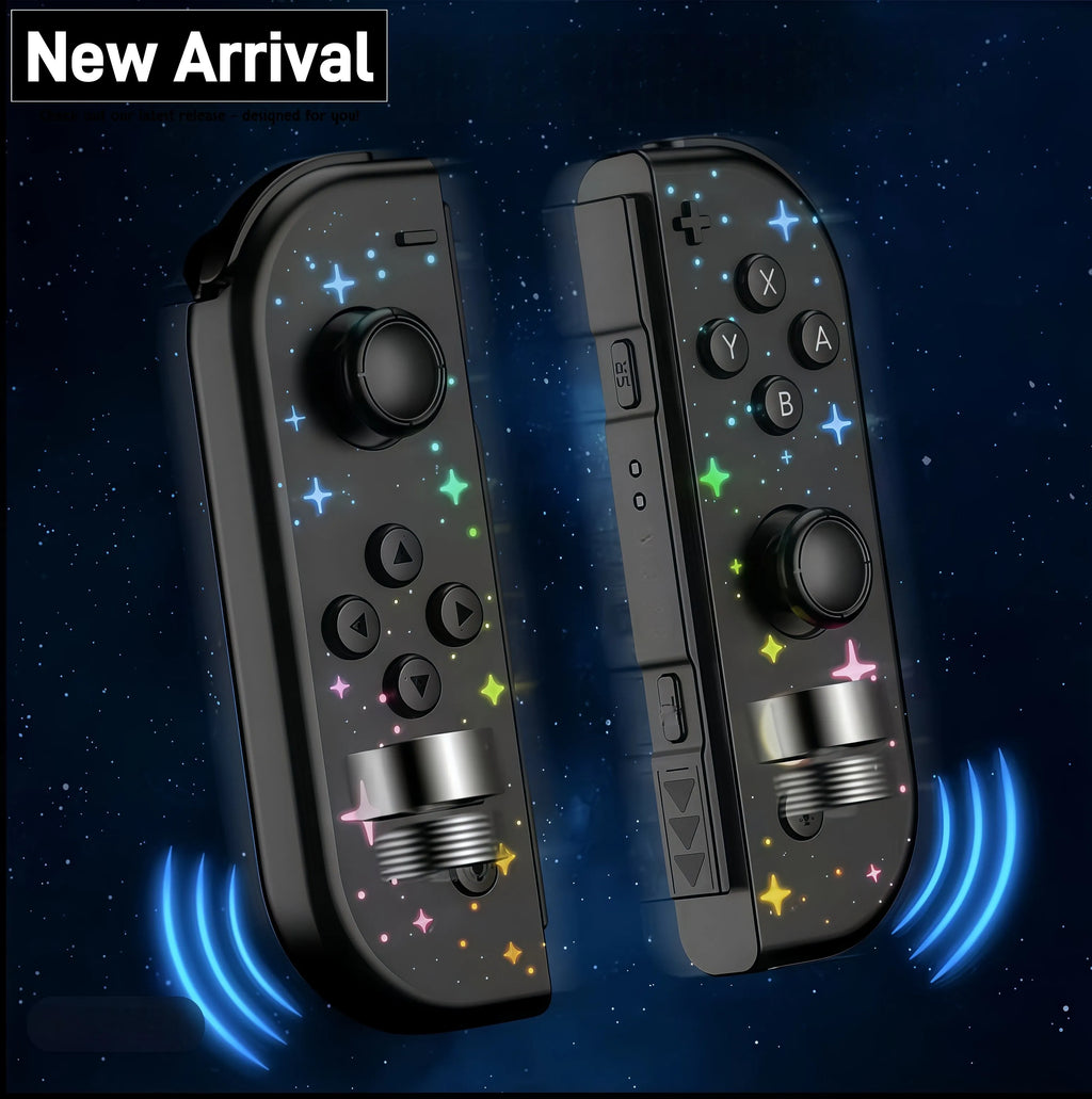 New arrival Exclusive model in 2025. RGB LED 5.2 Bluetooth Joy-Con, suitable for Nintendo Switch/Lite/Oled game consoles.