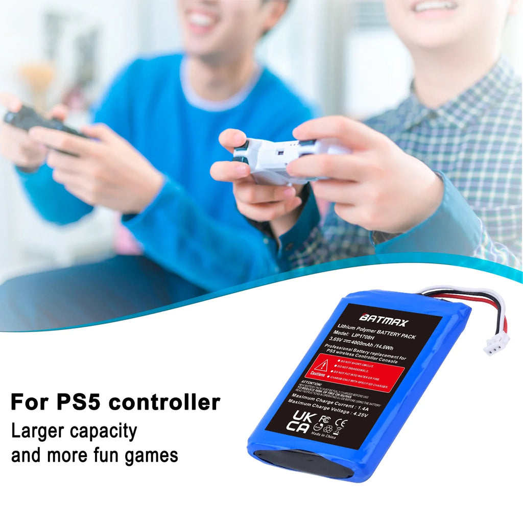 Batmax 4000mAh LIP1078 Battery for PS5 DualSense, with Tools