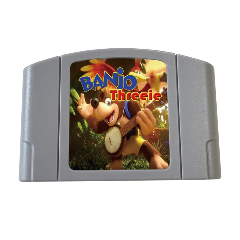 Banjo Threeie N64 Custom ROM Cartridge, USA NTSC or EUR PAL