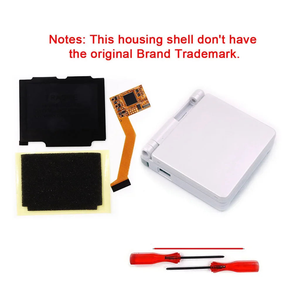 Hispeedido GBA SP V2 IPS LCD Backlight Kit with Housing Shell