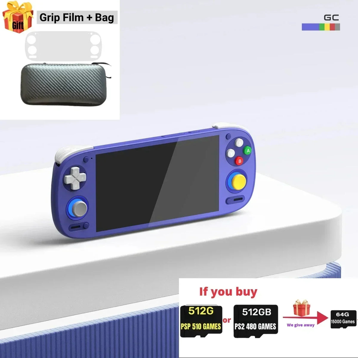 EAEY Retroid Pocket 5 Rp5 Handheld: 8GB+128GB, 5.5" OLED, Bluetooth 5.0 | Supports PSP/PS2 Games, Portable Retro Gaming Console
