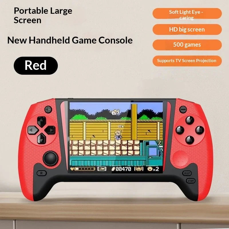 Sup Handheld Game Console Retro Rechargeable Dual Player Three Five Inch Screen 500 Games Support Tv Output Nostalgic For Adults
