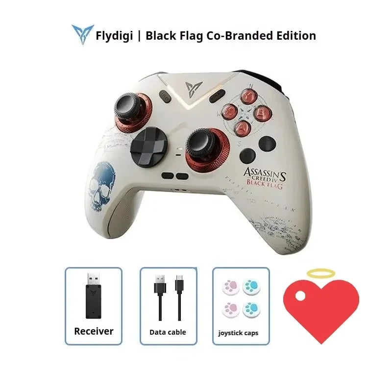 Flydigi Vader4 Pro Black Flag Controller, Adjustable Damping