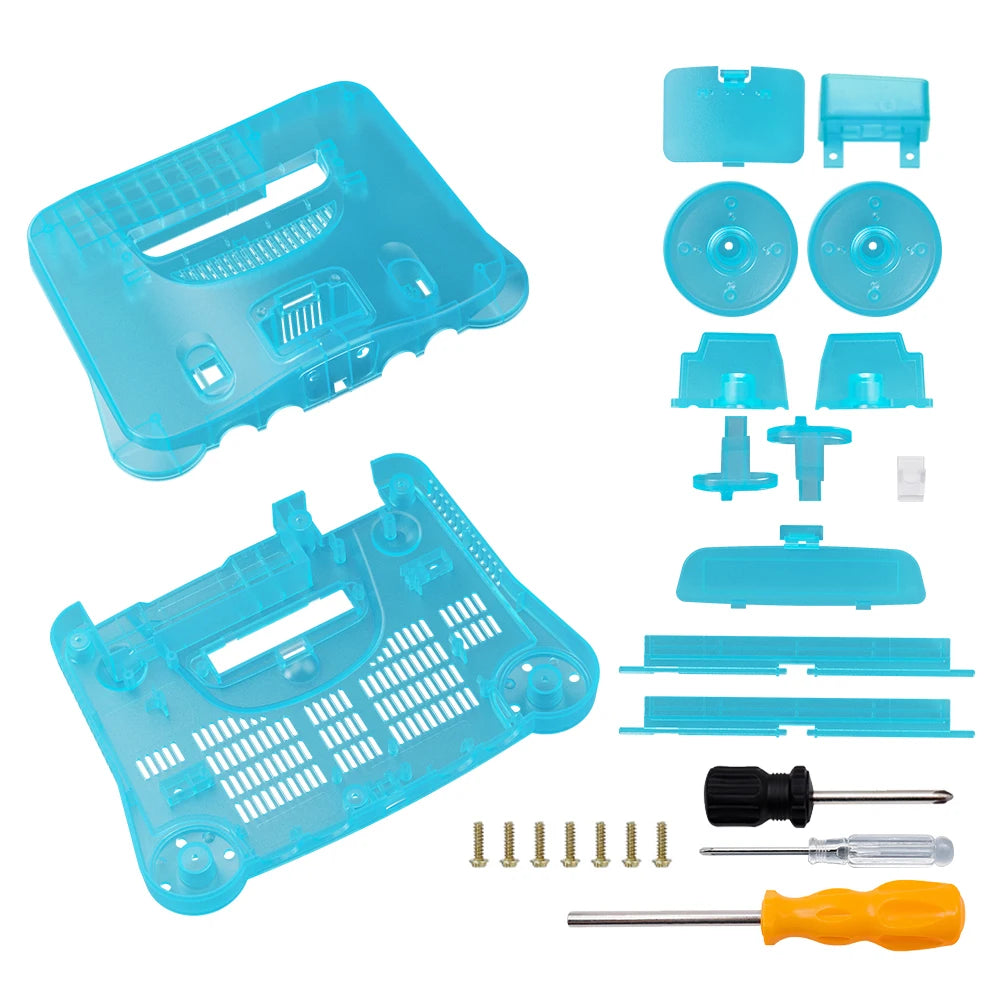 N64 Bitfunx Ice Blue Replacement Shell for Nintendo 64