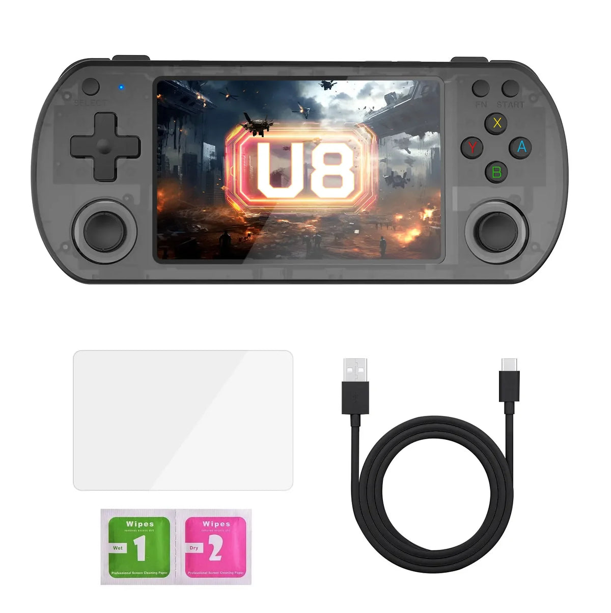 U8 Retro Handheld Video Game Console Linux System 4.0 Inch IPS Screen Portable Pocket Video Player R36S 64G 128G Game