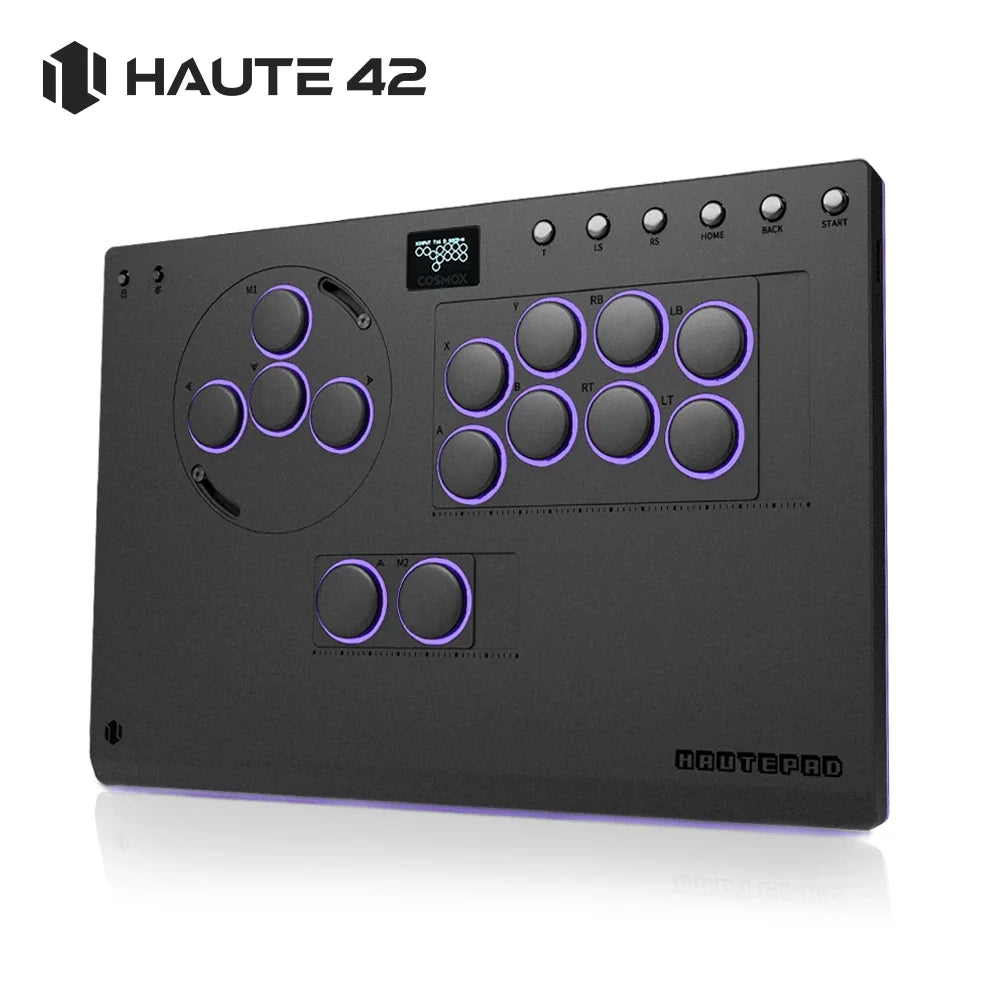 Haute42 Aluminum Alloy Joystick Hitbox Leverless Controller X-Move Stickless Arcade Controller for PC/PS4/PS5 FightStick Arcade