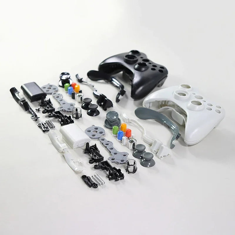 Replacement Case Shell And Buttons Kit Full Set For Microsoft Xbox 360 Wireless Controller Gamepad Protective Shell Cover