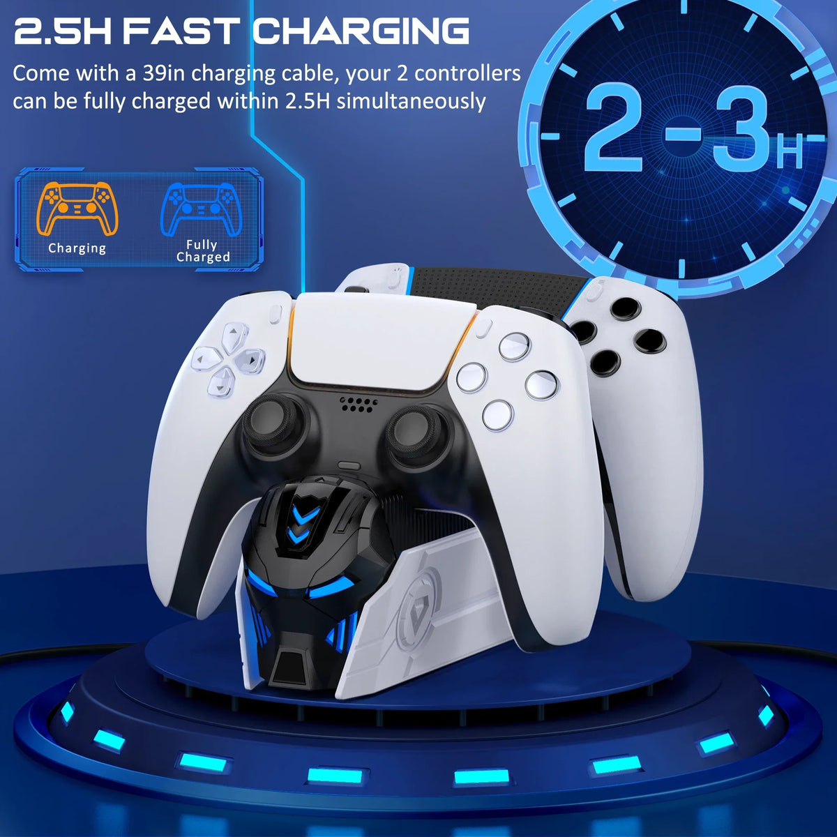PS5 Controller Dual Charging Station DualSense Charger Stand