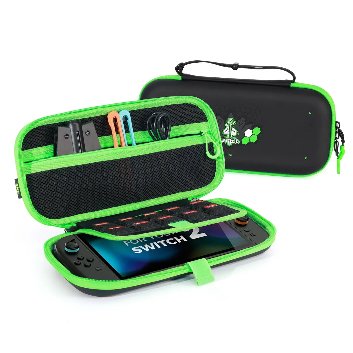 IINE Jormungandr Series for NS2 :Pro Controller ;  Protective Case; Thumb Grips(Set of 8); Magnetic Game Card Case for ; Silicon
