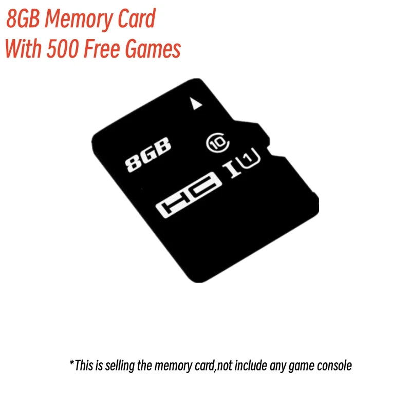 Game Card For X6 Game Console TF Memory Card 8GB/32GB With 10000 Free Games Retro Gaming