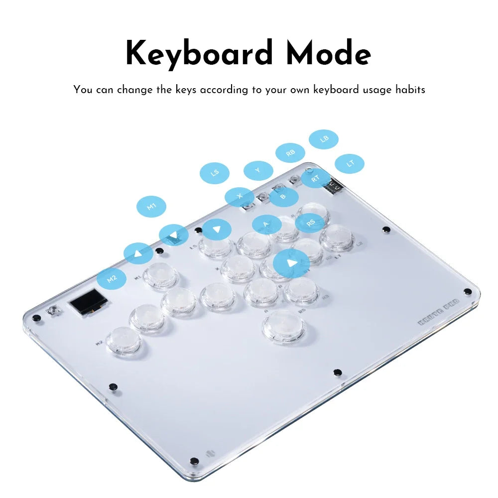 Haute42 R16 Hot-Swappable Leverless Hitbox Controller for PC/PS5