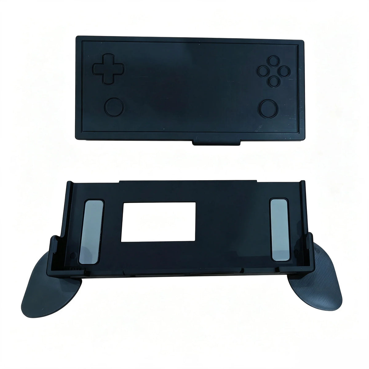 for AYANEO Pocket MICRO 2 Retractable Grip with Screen Cover 3D Printed Ergonomic Fighting Game Handheld Controller Grip Black
