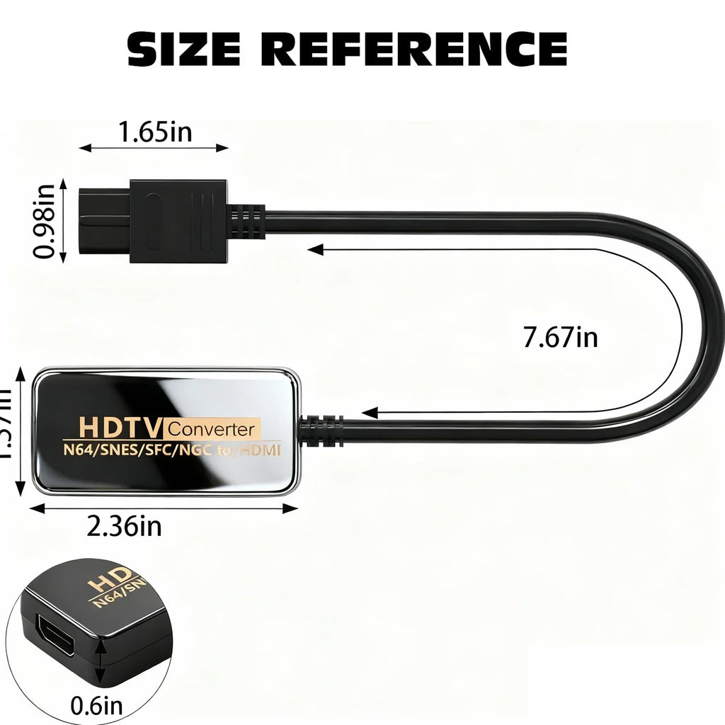 New 1080P HDMI N64 Video Game Converter For Nintendo N64/SNES/SFC HD TV Converter Retro Game Console Video Converter Adapter