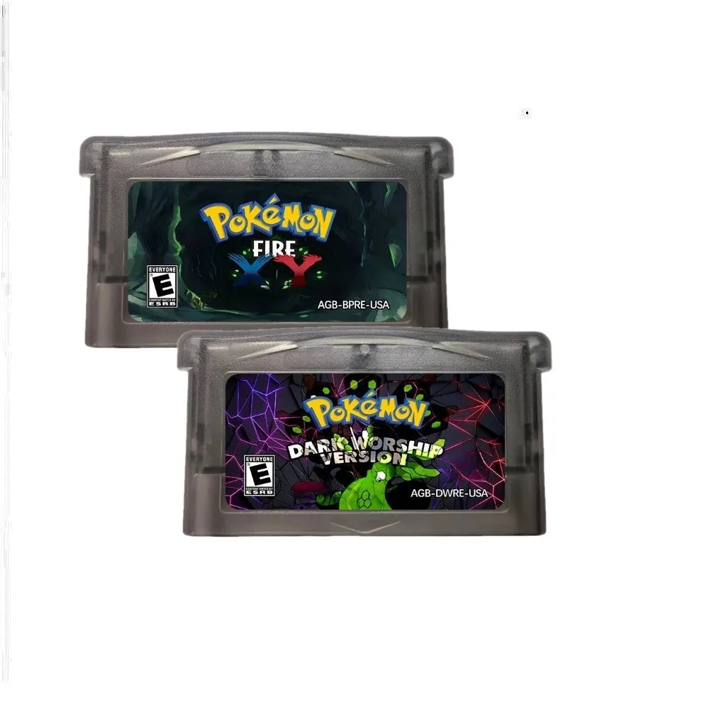 Pokémon GBA RTC Reproduction Cartridge, English Game Versions