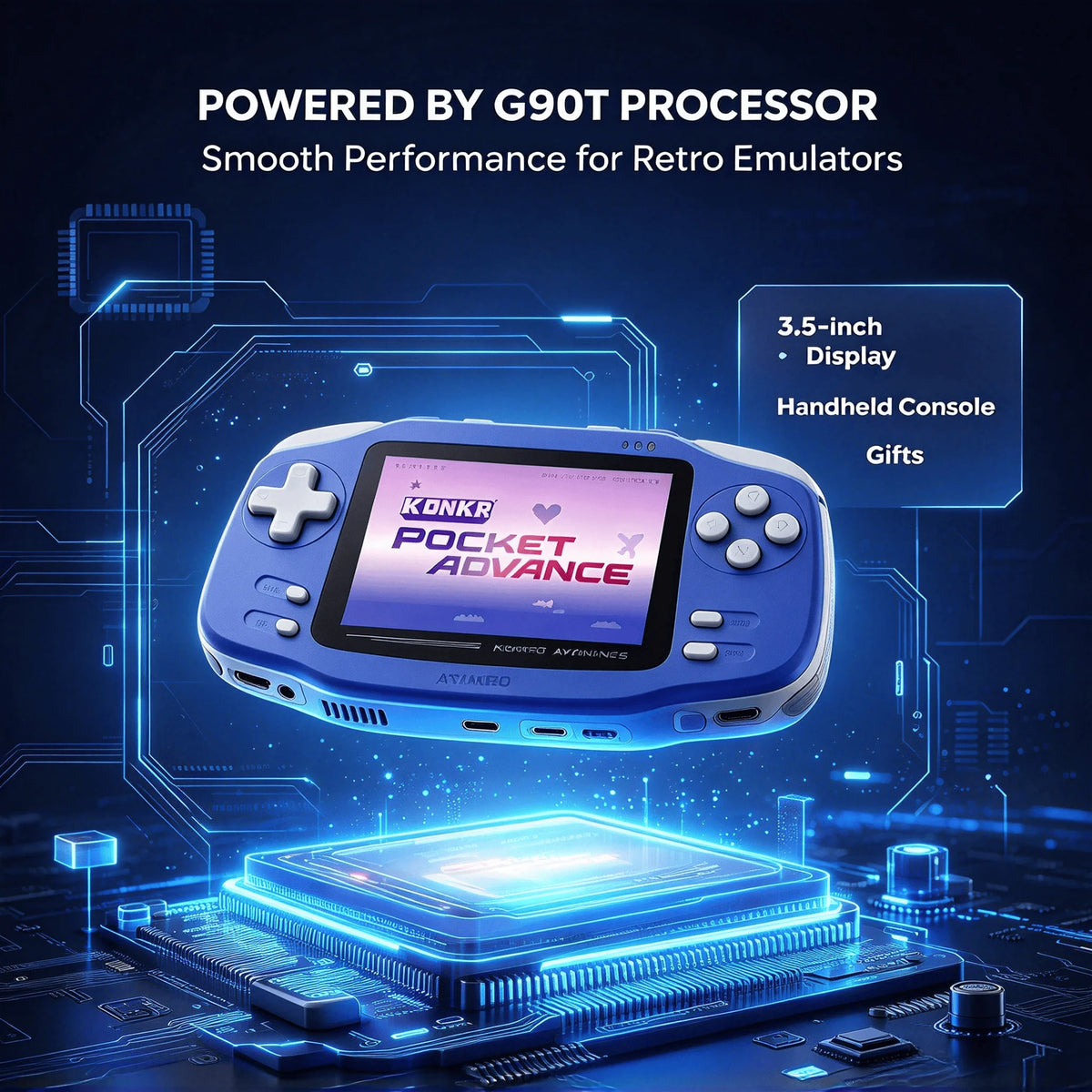 AYANEO KONKR Pocket Advance 3.5-Inch Android Handheld