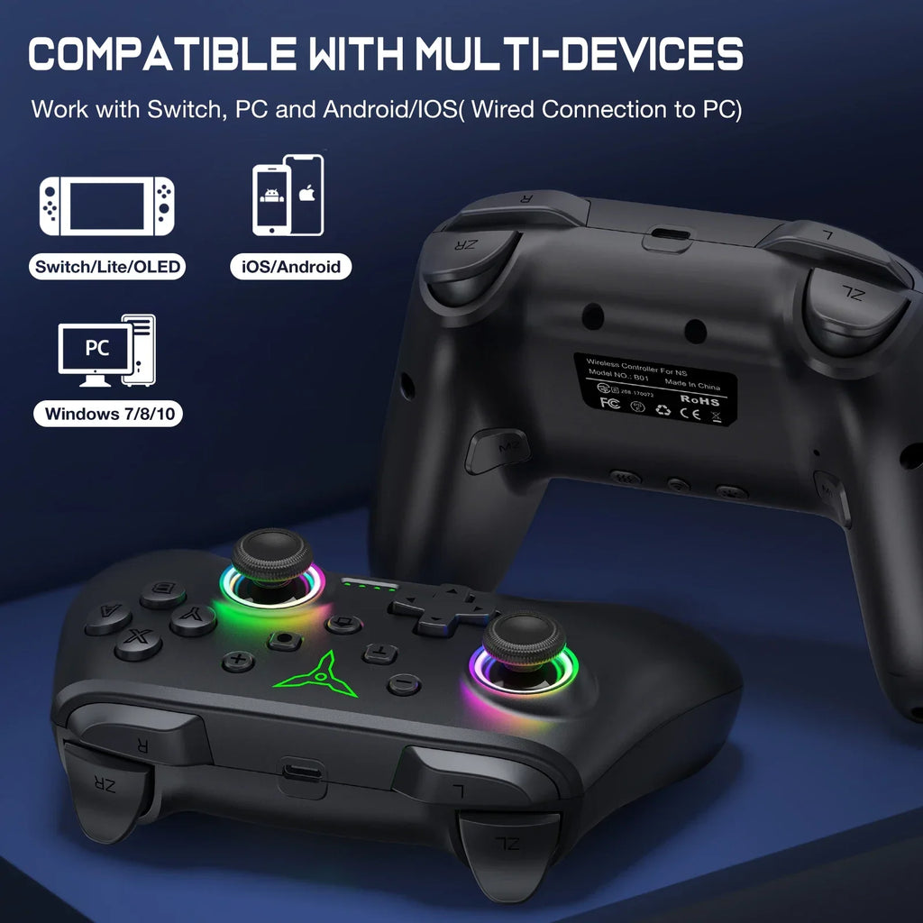 Dinofire Switch 2 Wireless Controller for Switch OLED Lite PC