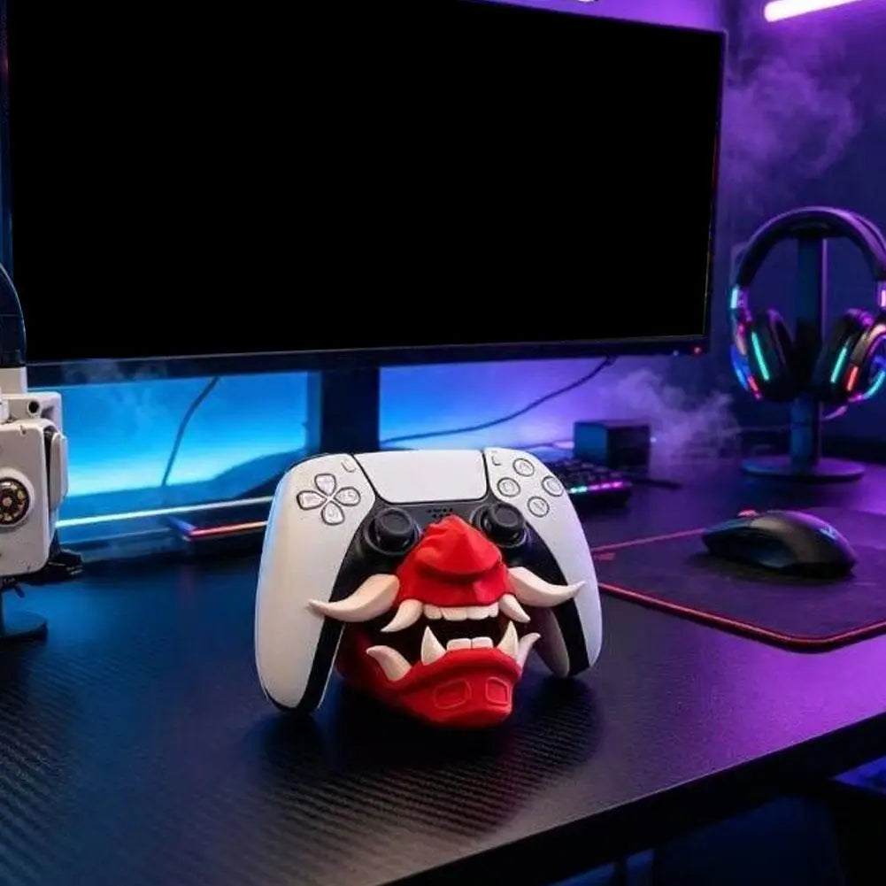 PS5 Controller Oni Demon Mask 3D-Printed Display Stand