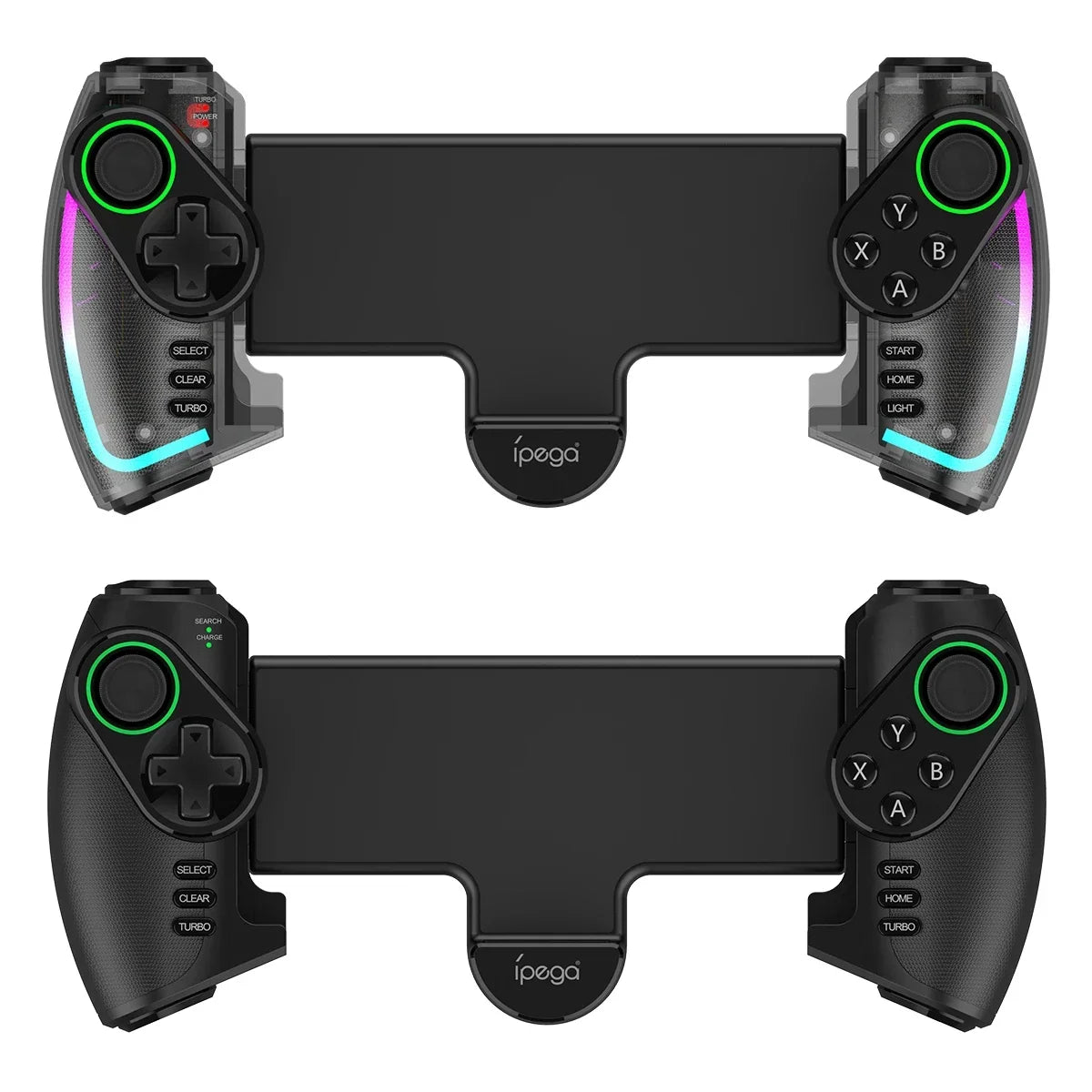 IPEGA Wireless Gamepad For Nintendo Switch,Android, iOS ,iPad ,PC With RGB Light Linear, Vibration Stretchable Controller PG9777