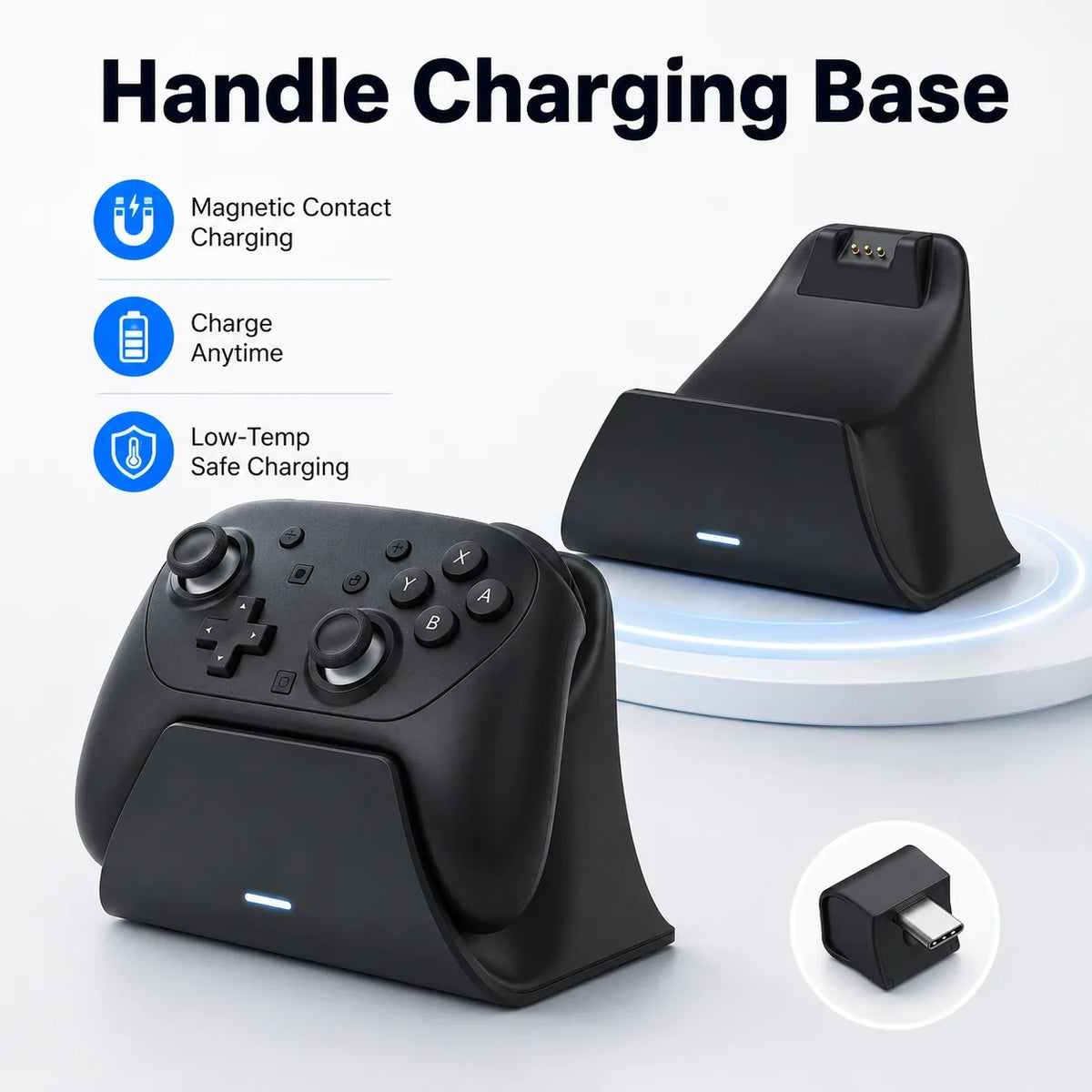 Charging Dock for Nintendo Switch 2 Pro Controller, Auto Shutoff