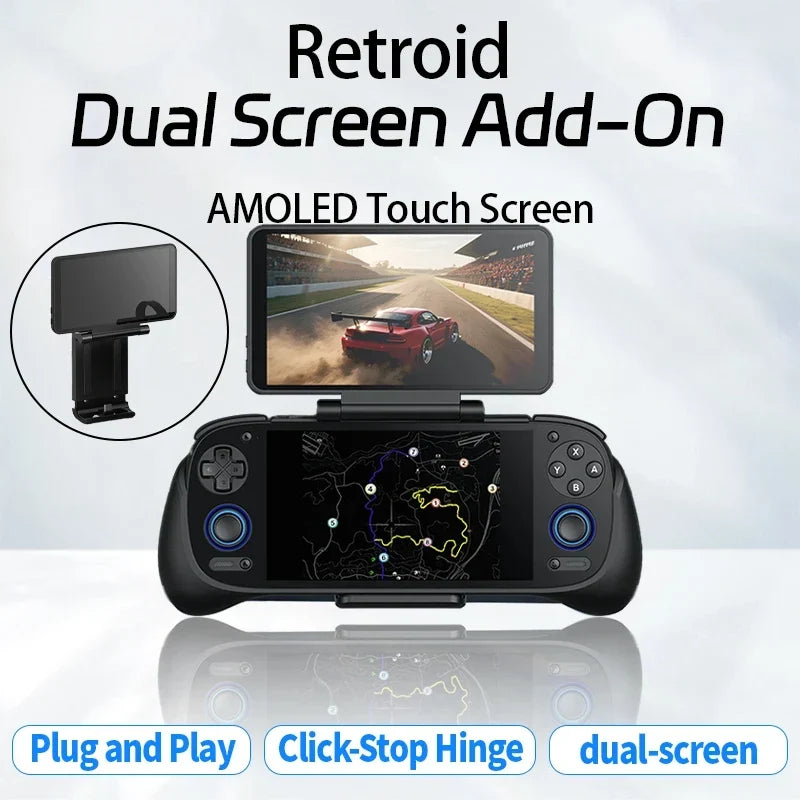 Retroid Pocket 4 Pro Dual Screen Add-on, 5.5-inch OLED Back Clip