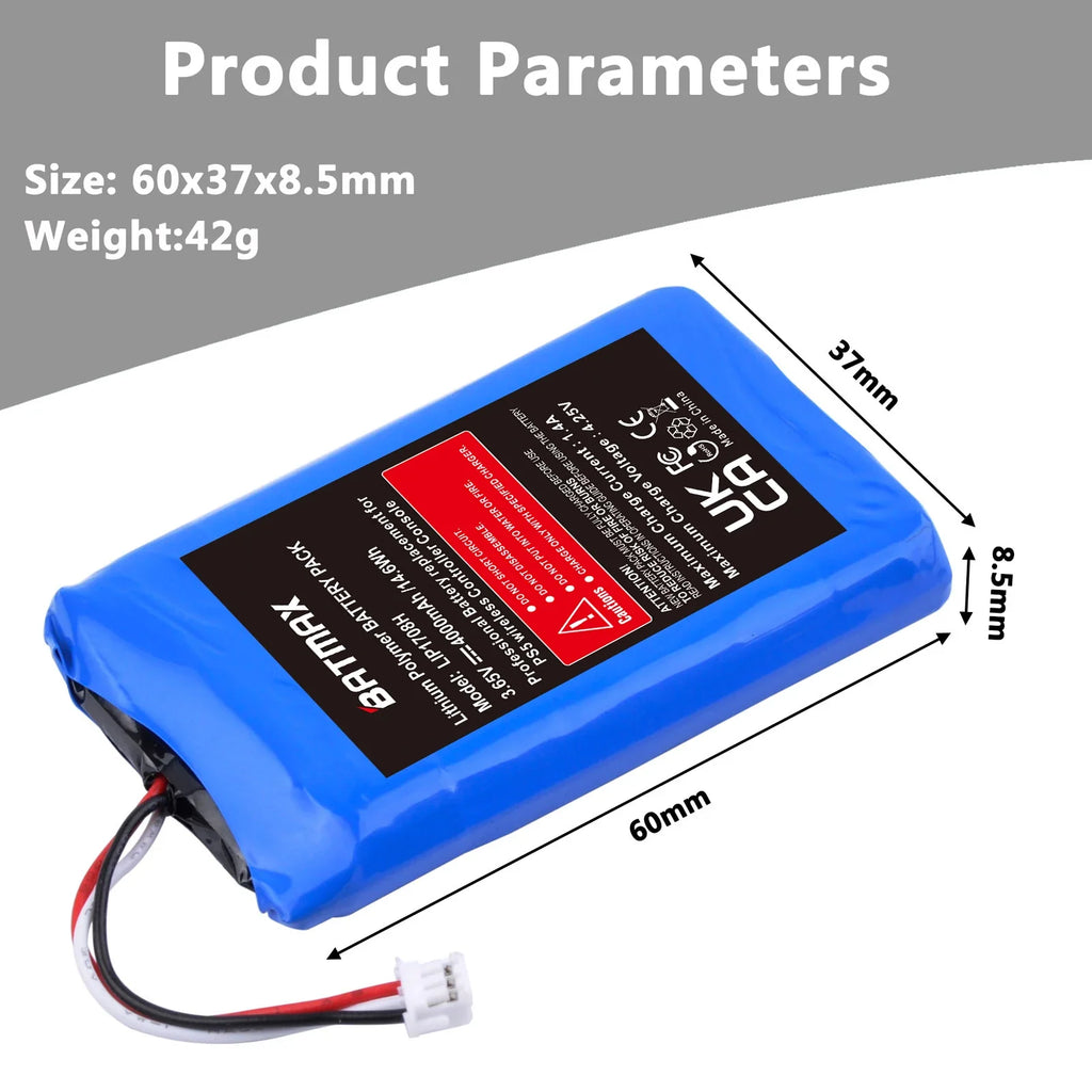 Batmax 4000mAh LIP1078 Battery for PS5 DualSense, with Tools