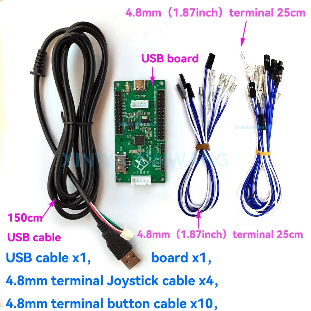 XINWANG ZXL-PICO USB Encoder Board for Hitbox, PC, PS4, Switch