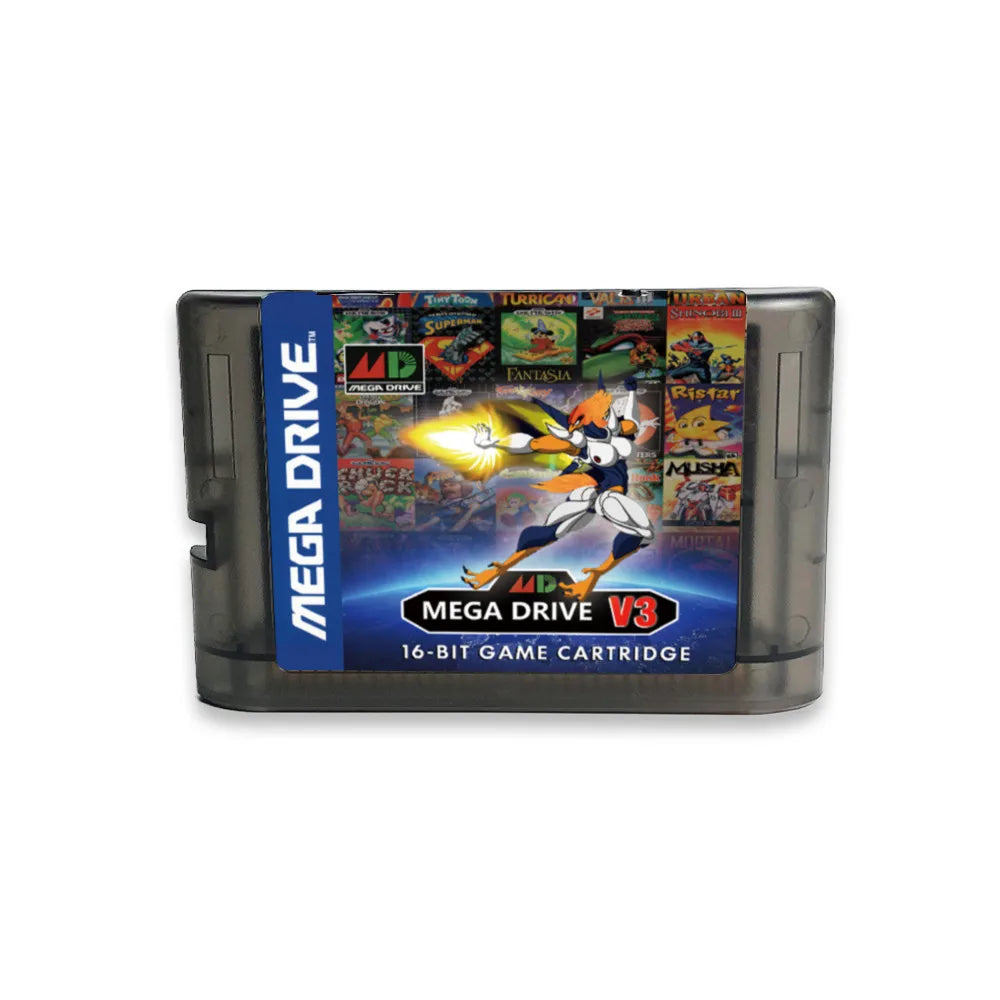 MegaDrive Genesis 3000 in 1 MD V3 Pro Game Cartridge, 8GB TF Card