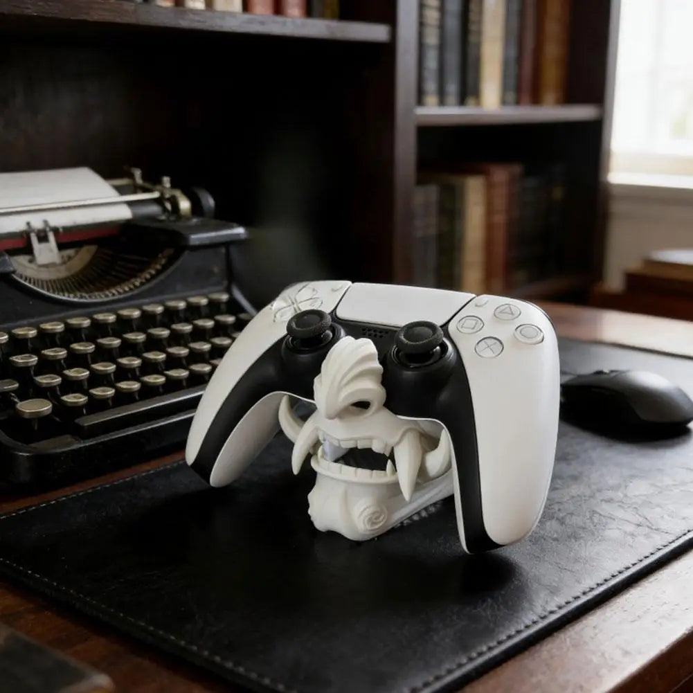 PS5 Controller Ghost Mask PLA Display Stand White Holder
