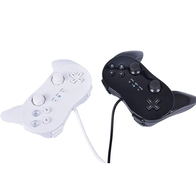 Classic Wired Game Controller for Wii Remote, White or Black