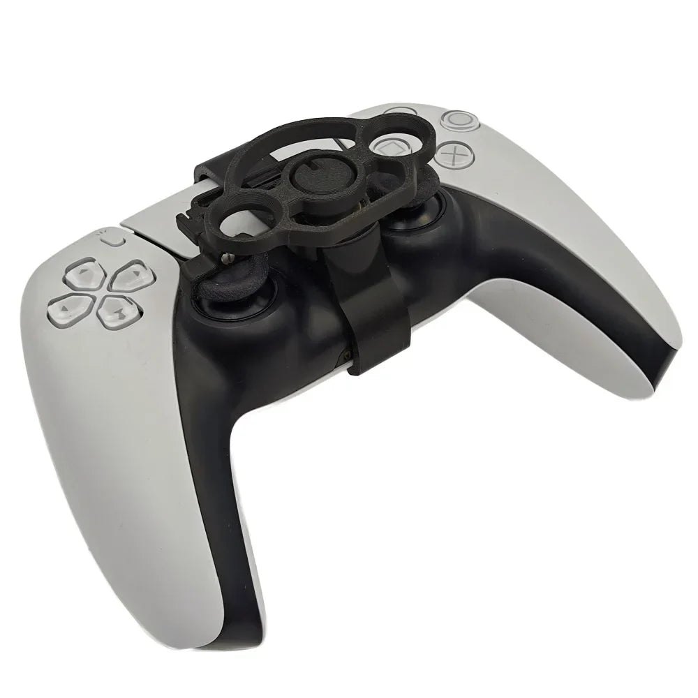 Mini Steering Wheel for PS5 Pro/Slim for PS5 Game Controller Auxiliary Black Replacement 3D Printing Accessories