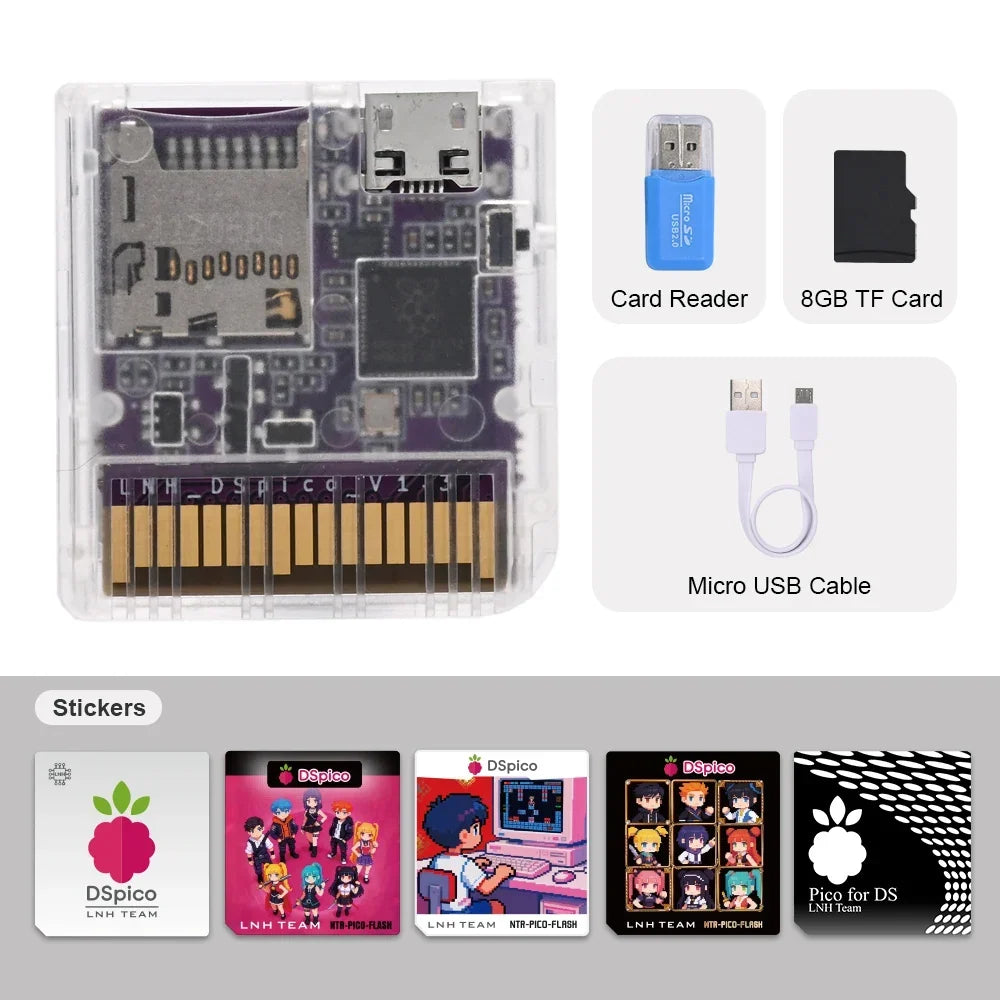 RP2040 MCU DSpico Game Reader Compatible With NDS NDSL DSi 3DS Console