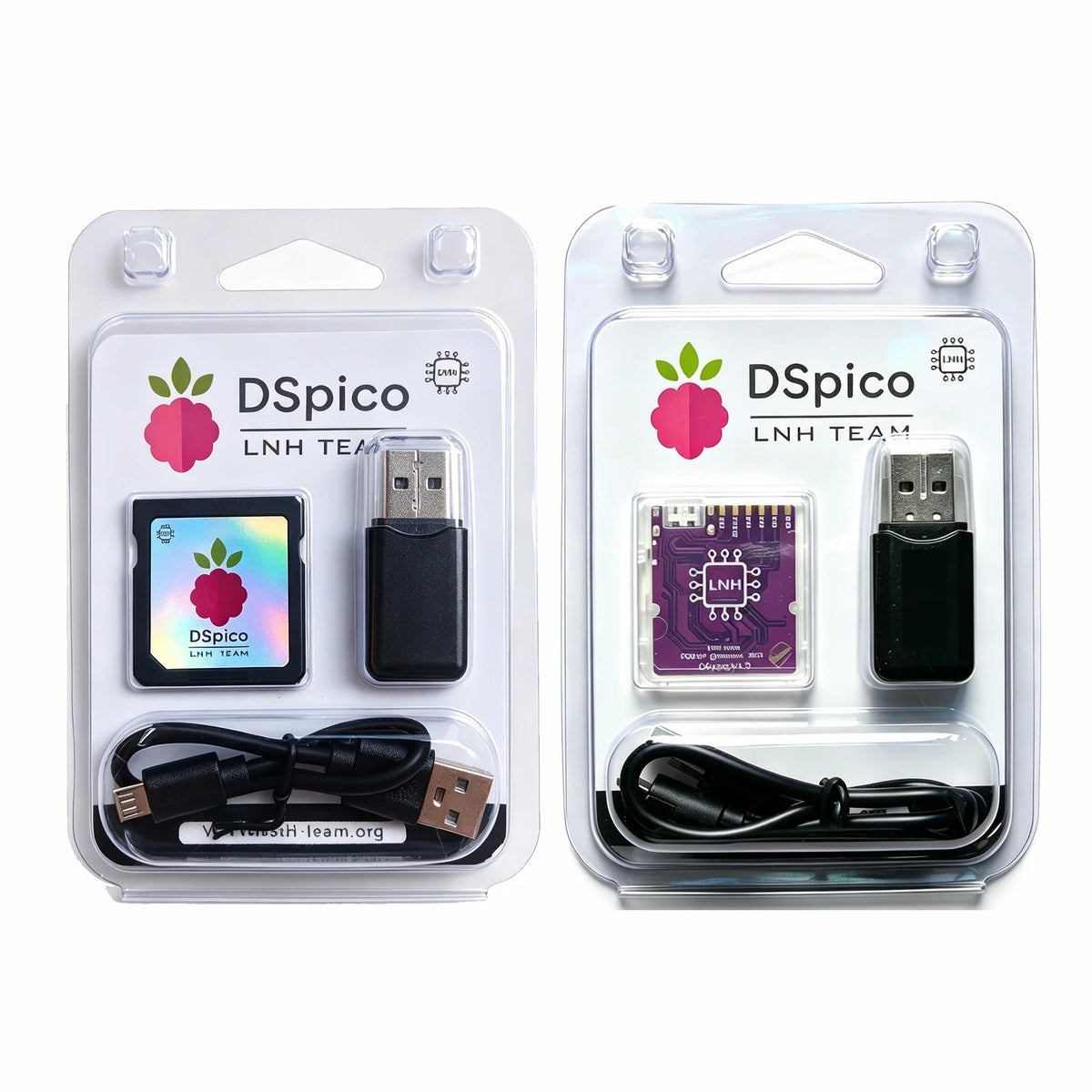 DSpico Open-Source Reader Cart, Black/Clear Shell for NDS/DSi