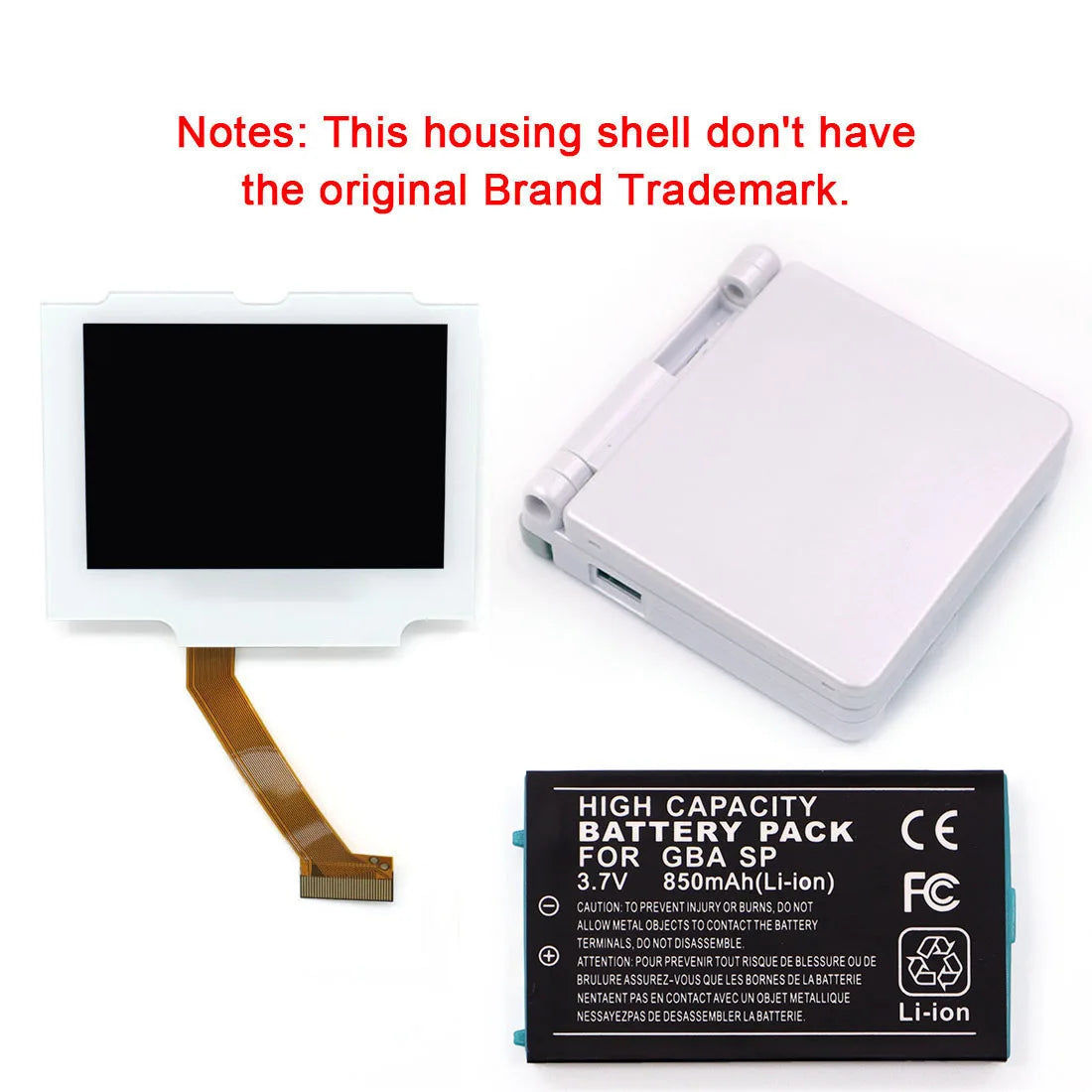 GBA SP Drop-in IPS V5 Laminated LCD Kit, BSP-1 with OSD Menu